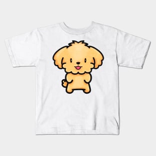 Cute Kawaii Mutt Puppy Kids T-Shirt